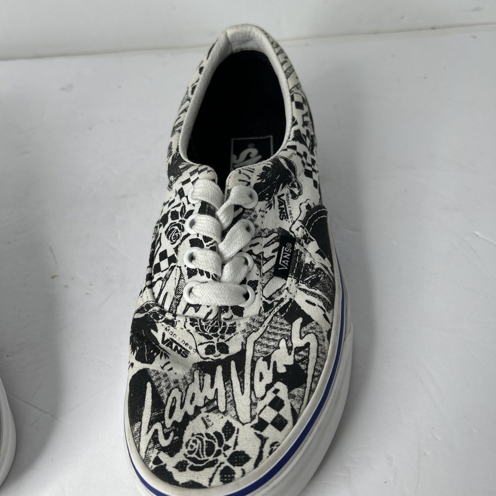 Vans off the Wall "Lady Vans" Era "White" womens sneakers shoes size 7 Men's 5.5 - Picture 5 of 9